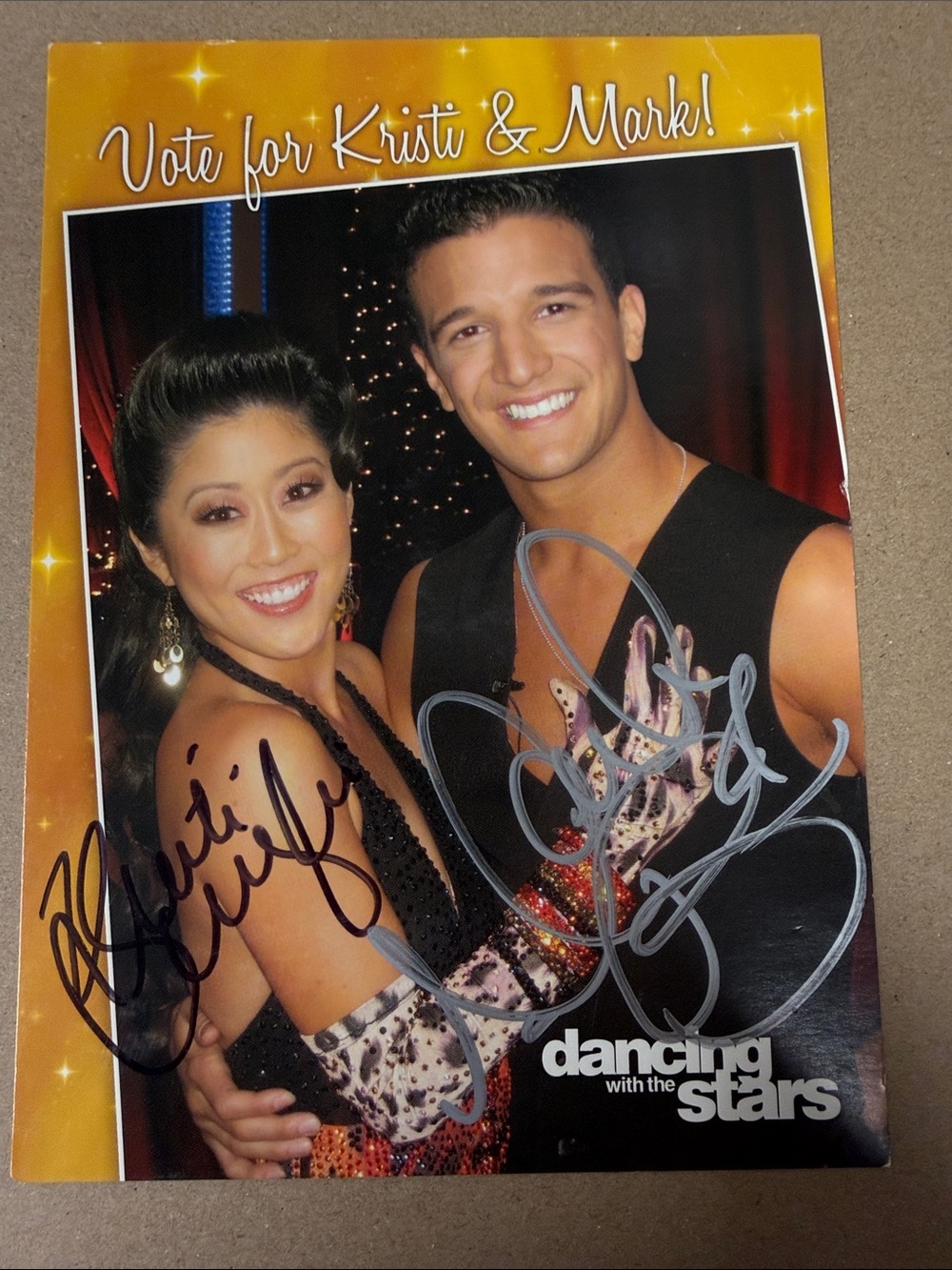 Dancing with the Stars Signed Photo - Kristi & Mark